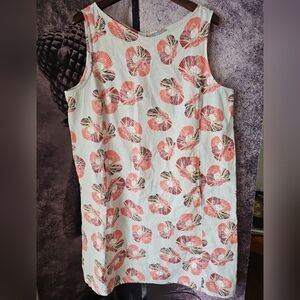 Habitat Linen Dress Women Clothes To Live In Sleeveless Floral Lagenlook Shift L